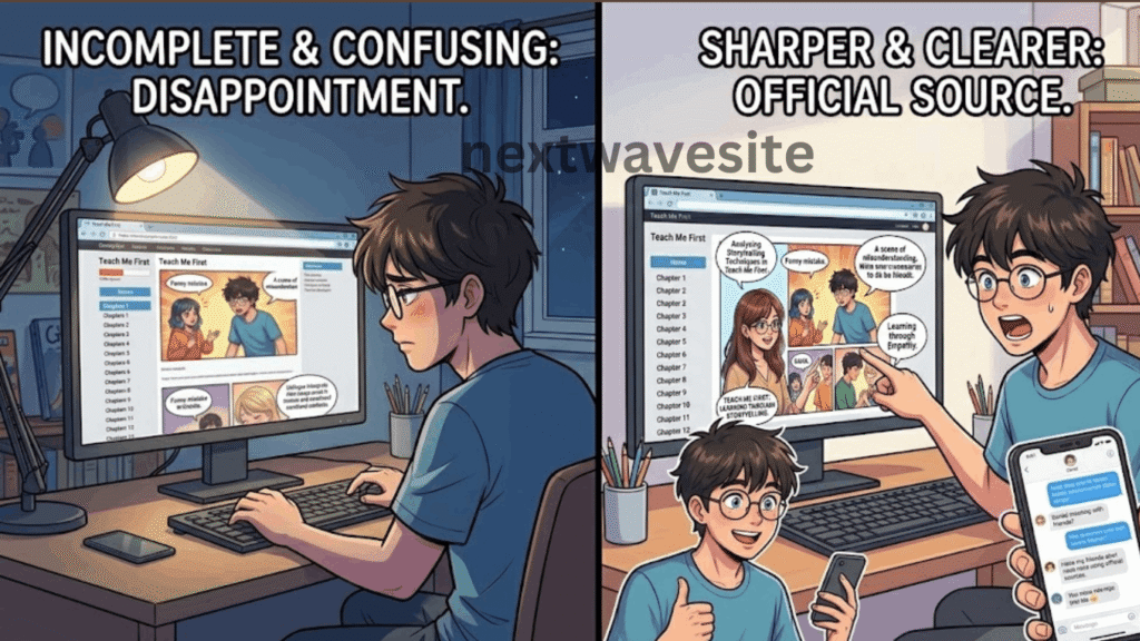 teach me first comic