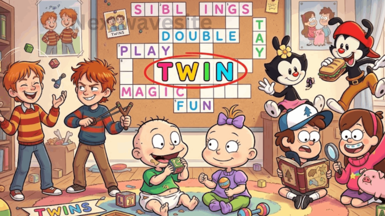 cartoon twins crossword clues